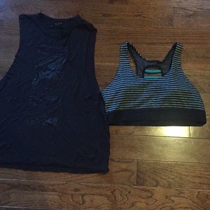 Lot of 2 workout tops